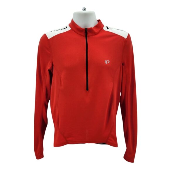 Pearl Izumi Select Mens Medium Cycling Jersey 1/2 Zip Long Sleeve Mock Neck Mesh - Picture 9 of 9